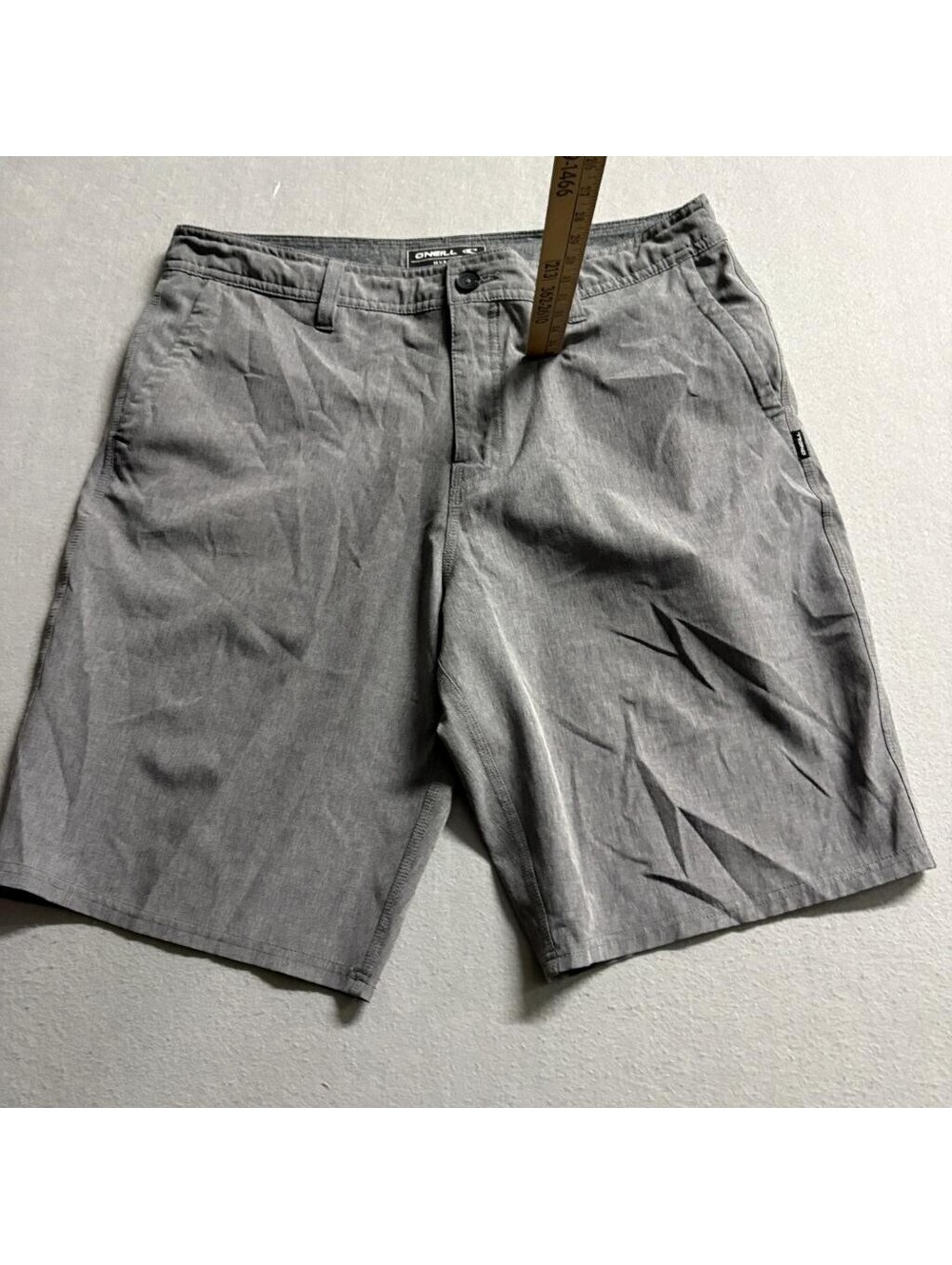 ONeill Hybrid Shorts Mens 34 Gray Hyperdry Boardshorts Walkshorts Stretch